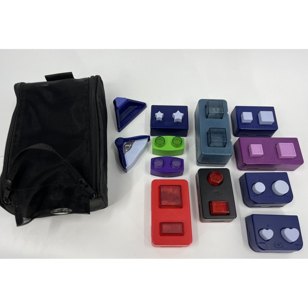 Creative Memories Scrapbooking Paper Punches Lot of 12 Corner Maker More Case